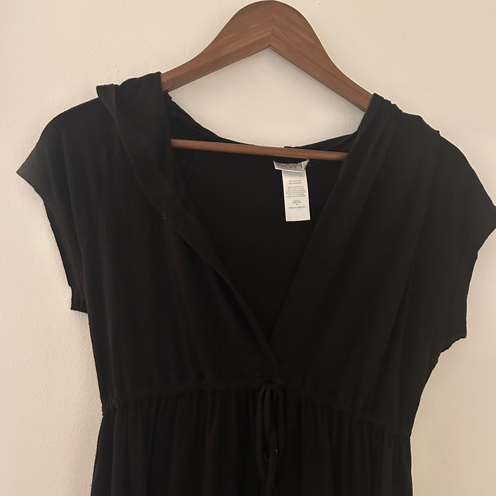 Dotti Black Deep V Neck Swim Coverup Tunic - Picture 6 of 11